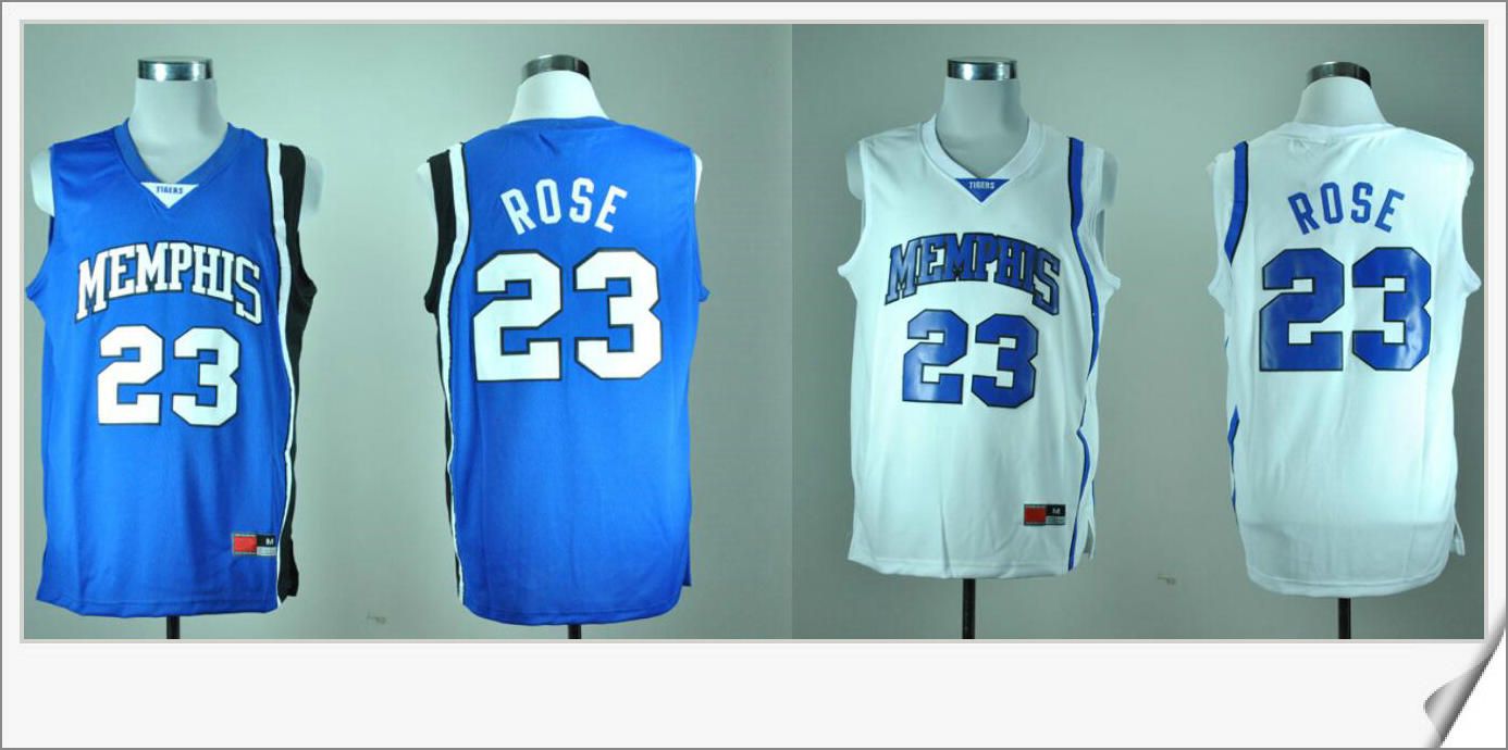 2017 Memphis Tigers 23 Derrick Rose New Quality Mens American College