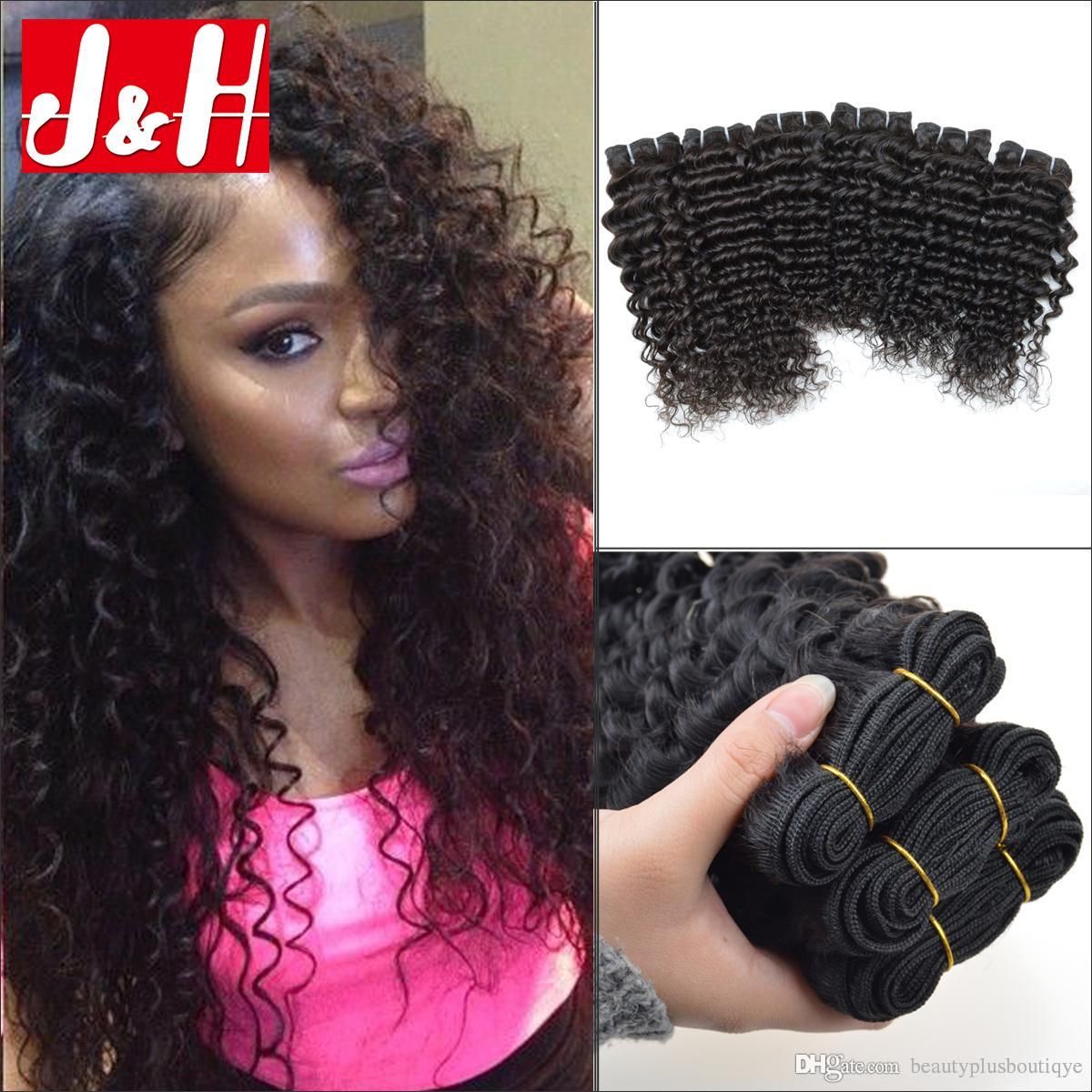 Best Cheap Hair Extensions Virgin Brazilian Deep Curly Hair 3 Bundles