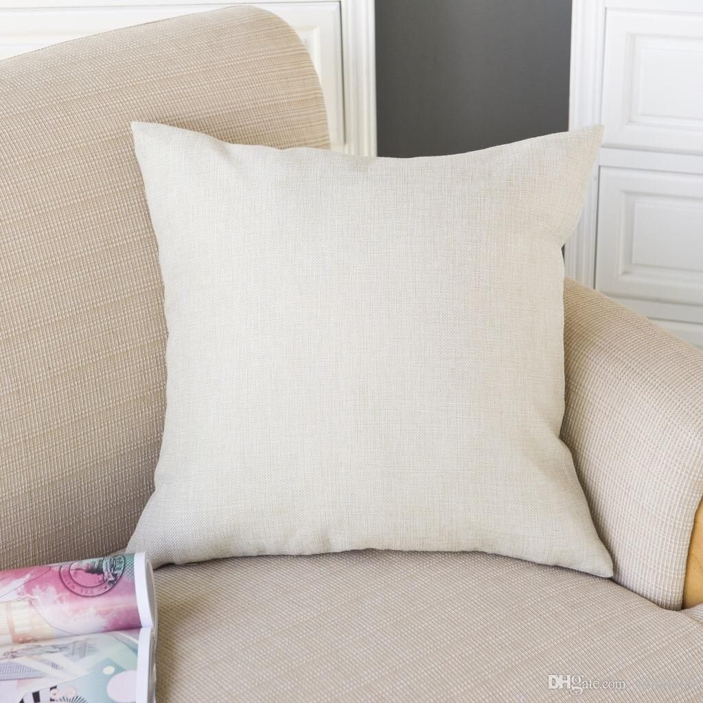 Wholesale Home Throw Cotton Linen Blank Pillow/Linen Sleeping Cotton Pillow/Wholesale Custom ...