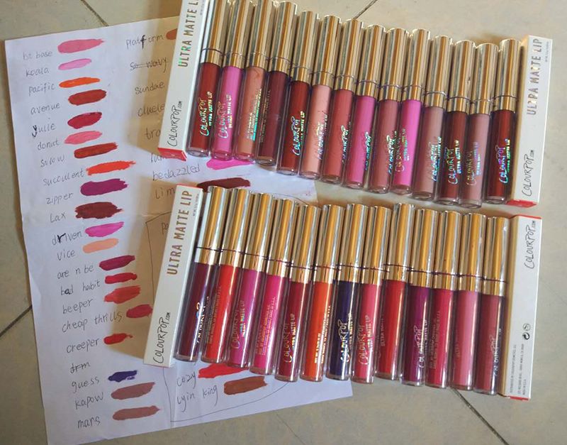 Colourpop Lip Gloss Ultra Matte Liquid Lipsticks Various Colors Long