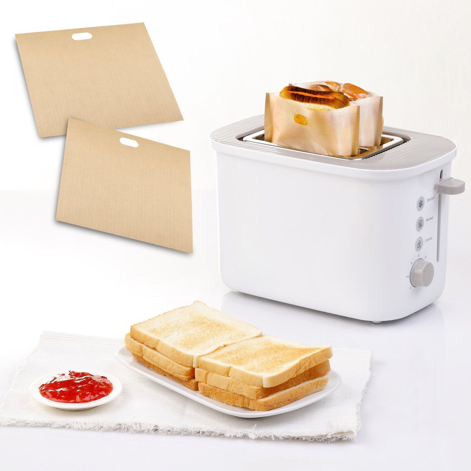 2018 Ptfe Sandwich Toasters Bag Safe Food Grade Reusable Non Stick