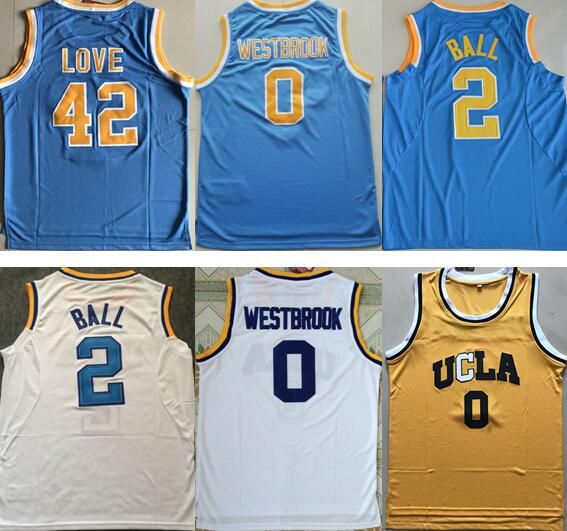 2017 Ucla Bruins College Jerseys 0 Russell Westbrook Jersey 42 Kevin