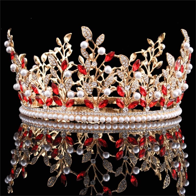 2018 Wholesale Red Quinceanera Crown Quality Products Hair Jewelry