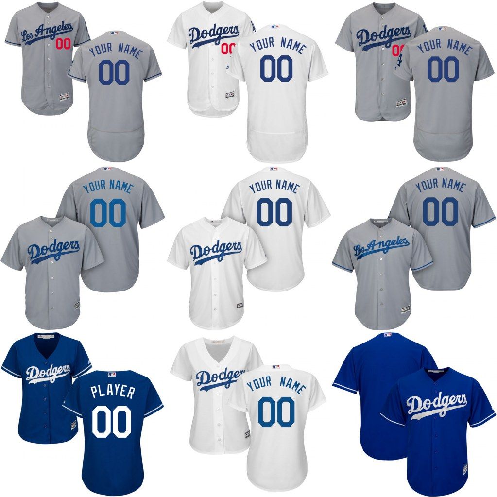 2017 Los Angeles Dodgers Personalized Custom Jersey Mens Womens Youth