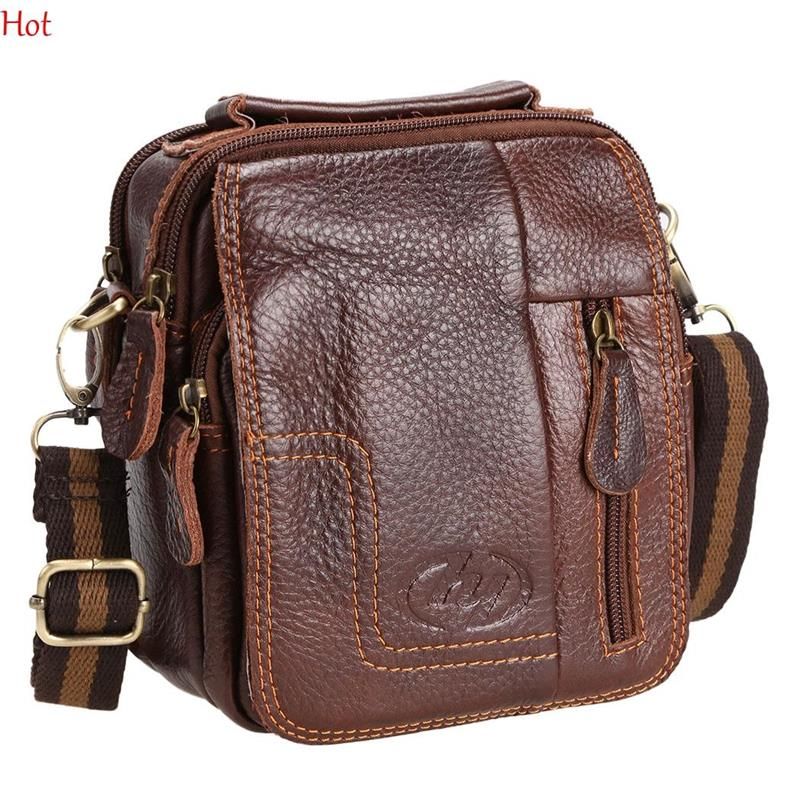 Wholesale Fashion Soft Leather Mens Messenger Bags Office Crossbody Bag Quality Briefcase ...