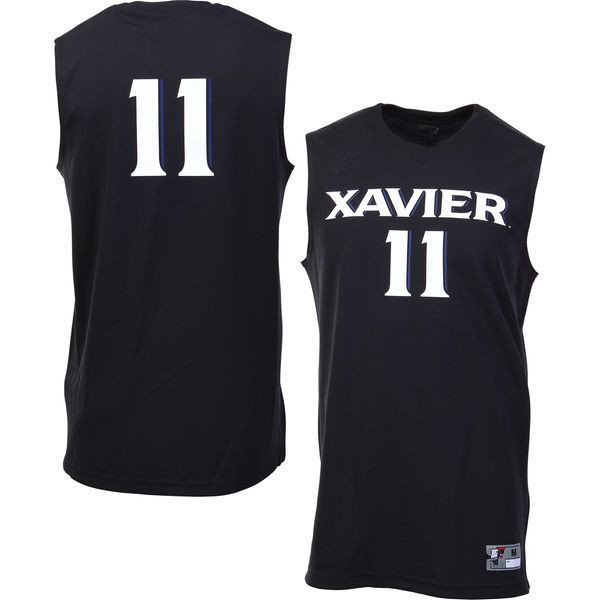 2017 No. 11 Xavier Musketeers Men College Basketball Jersey Embroidery
