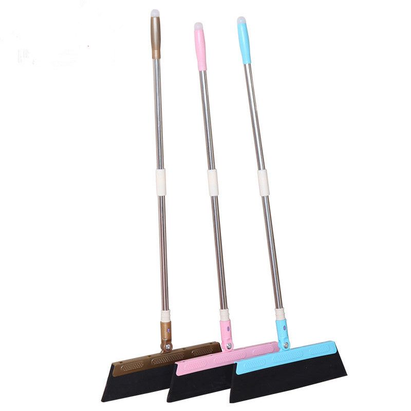 2018 Magic Broom Sweep Dust Hair Bathroom Wiper Broom Rotate Connector Rubber Mop Cleaning Tool