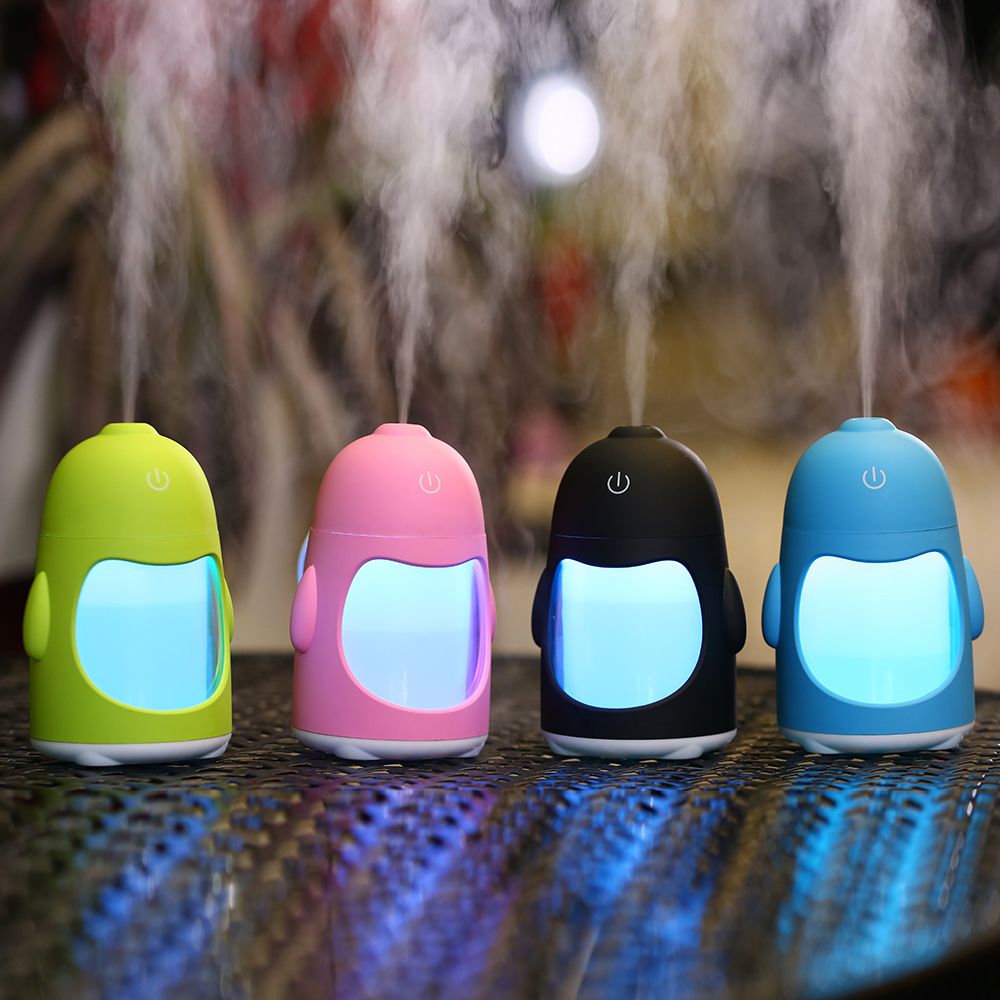 Cute Ultrasonic Humidifier Korea Style Air Purifier Usb Penguin Shape