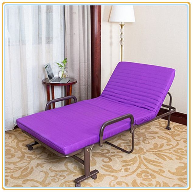 2017 Rollaway Extra Metal Folding Bed Steel Structure Anti Dust Fabric