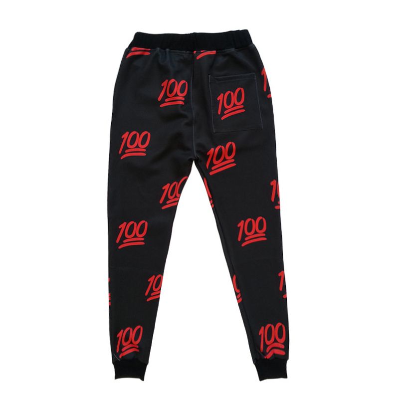 100 emoji joggers