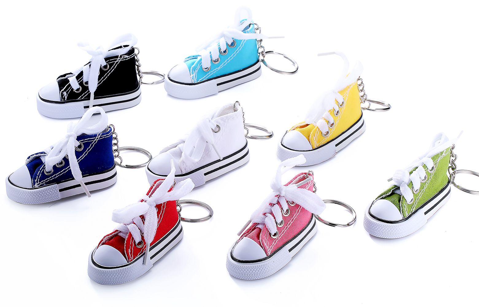 2018 Wholesale 3d Novelty Canvas Sneaker Tennis Shoe Keychain Key Chain