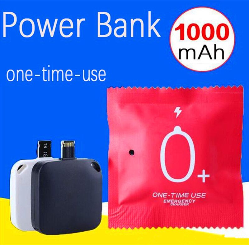 Disposable Mini 1000ma One Time Use Charger Wireless External Portable Battery Power Bank