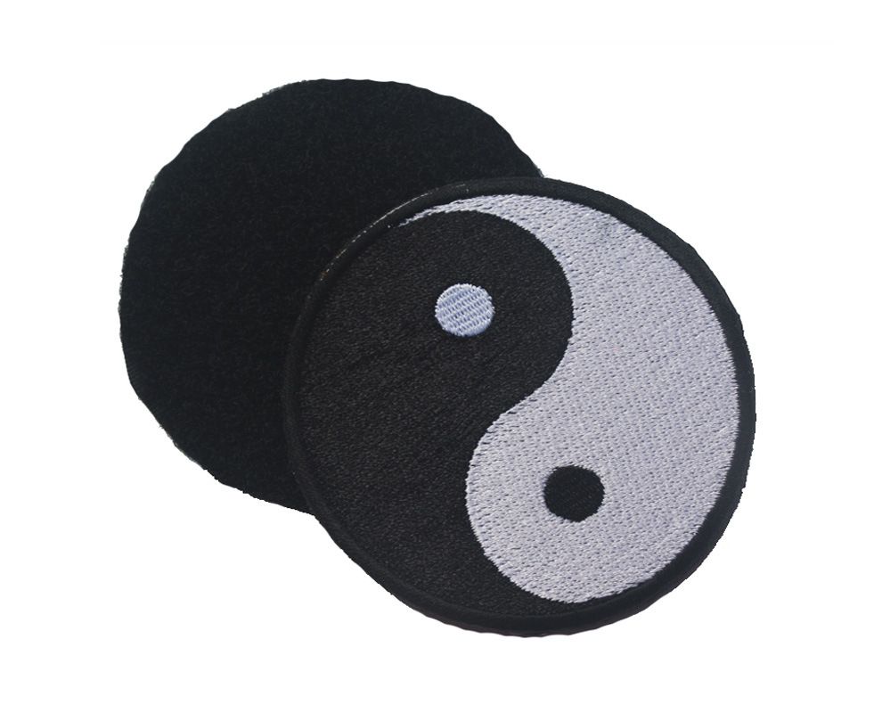 Arts Ying Tai Chi Yin Yang Badge 7.2CM Tactical Morale Patches Hook