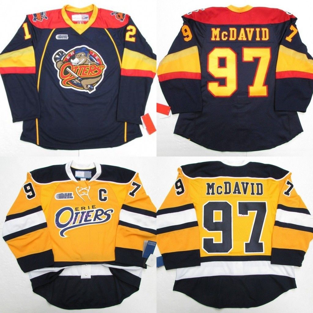 2017 Nwt Erie Otters 97 Connor Mcdavid College Jerseys Edmonton Ohl