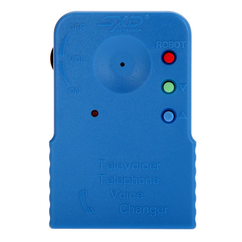 Mini Portable Wireless 8 Multi Voice Changer Blue Phone Microphone