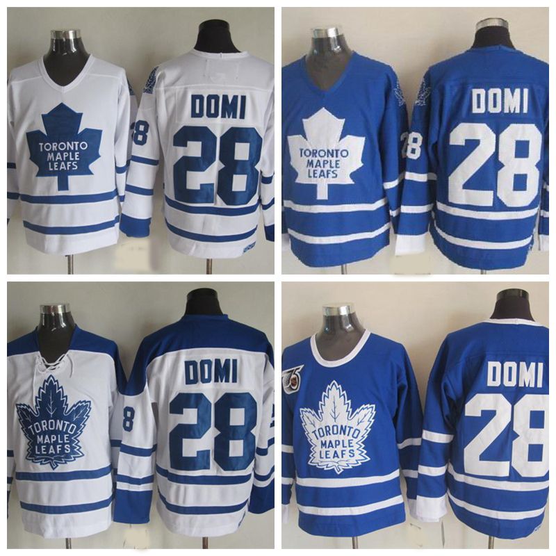 2017 Throwback Toronto Maple Leafs Tie Domi Hockey Jerseys Vintage