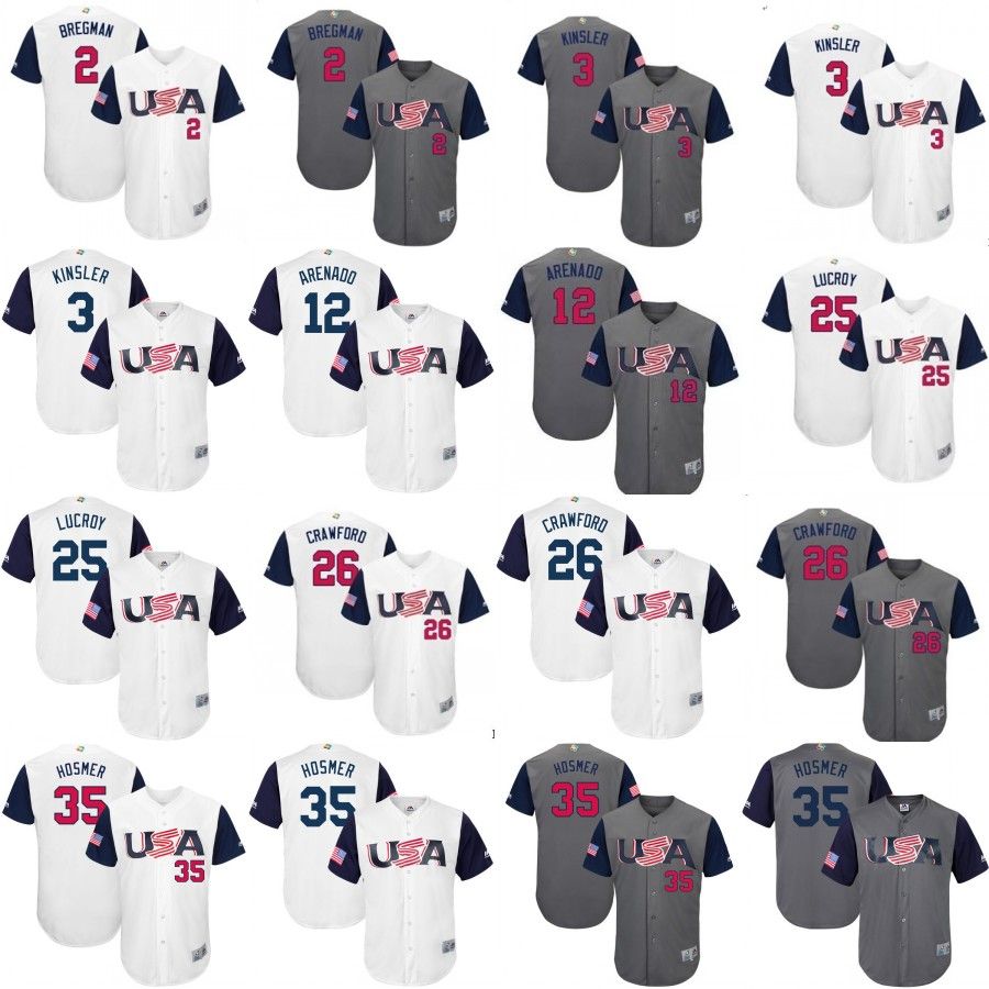 2017 2017 Usa World Baseball Classic Wbc Jersey Alex Bregman Ian