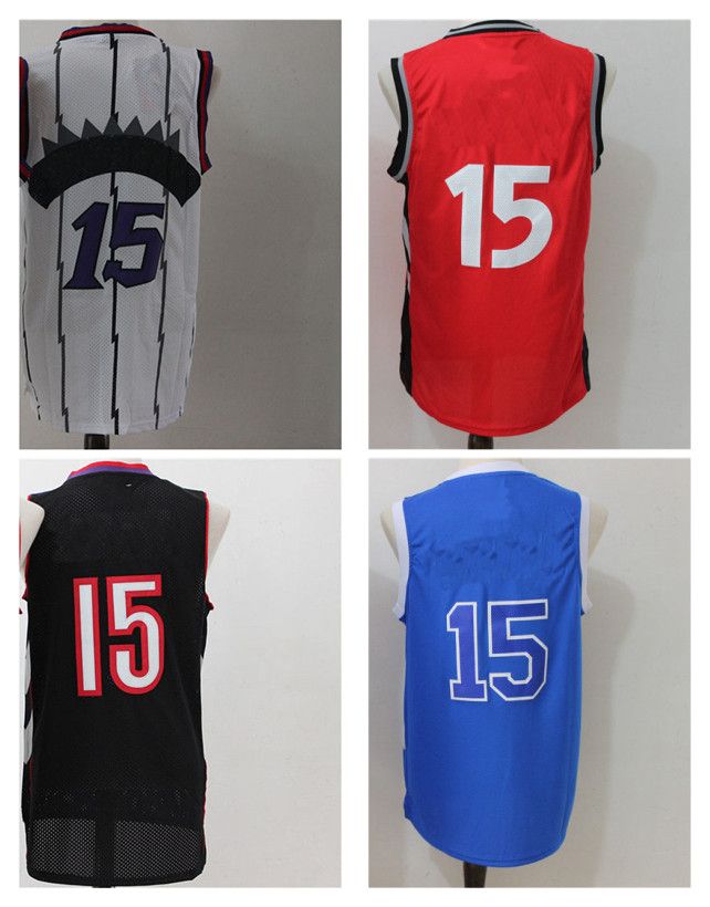 2017 2017 Men'S Basketball Jersey 15 Fashion Retro Black Purple Blue