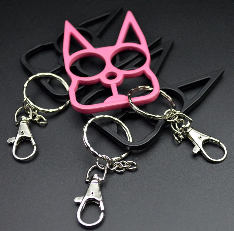 Novelty Self Defense Keychain With Cat Ear Edc Tool Designer Car Key