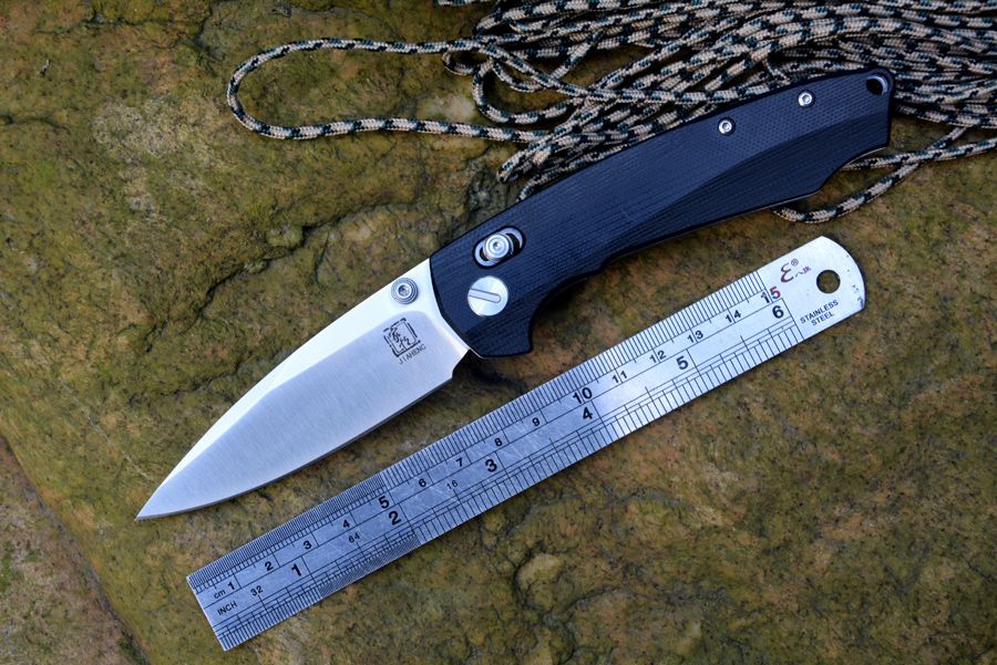Y Start Jin04 Axial Lock Folding Knife With Satin Blade Ball Bearing