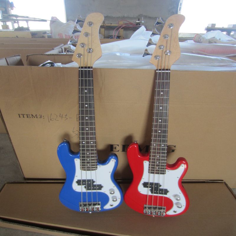 Wholesale 4 String Diy Mini Electric Bass. Electric Guitars For Beginners Semi Acoustic Guitar