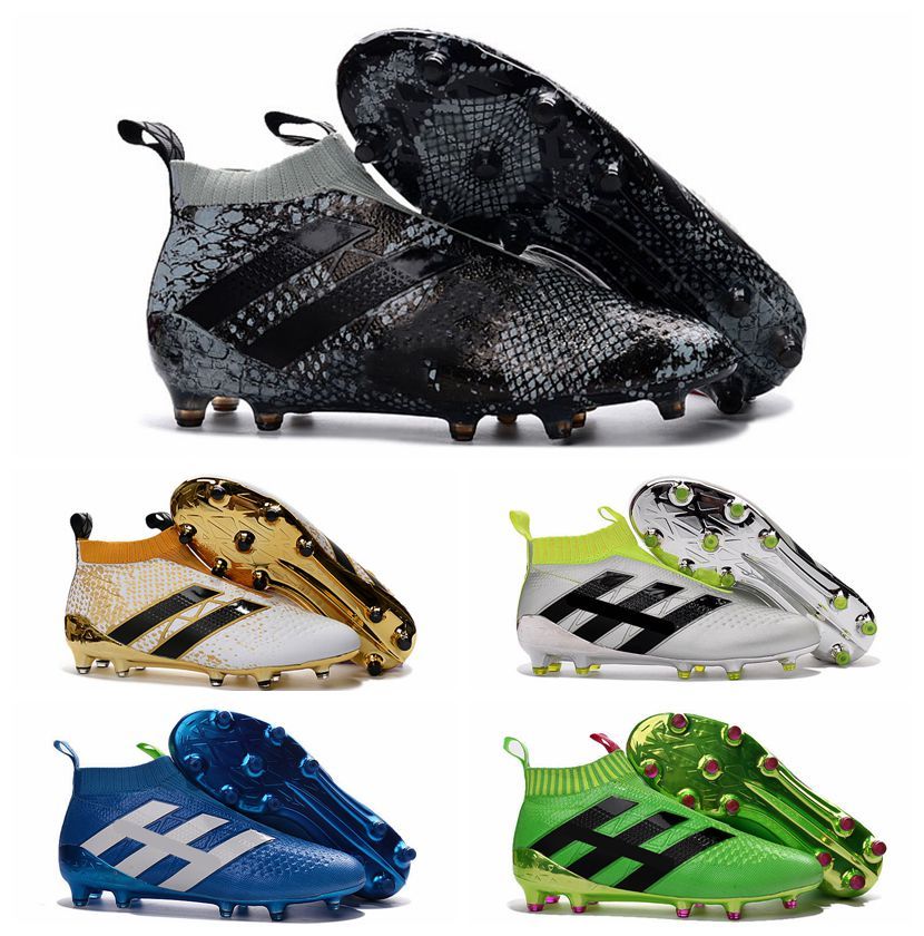 Best Quality 2016 Mens Laceless Youth Purecontrole Fg Ag Ace 16 Soccer