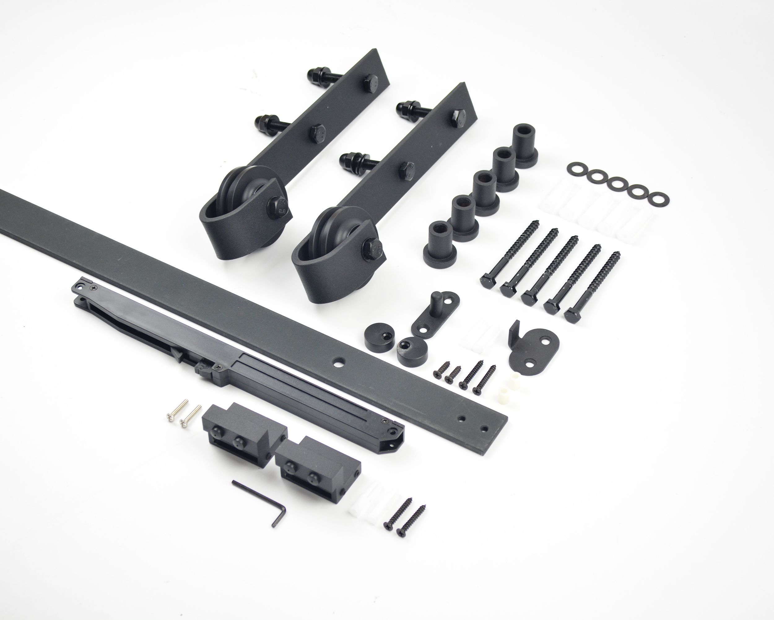 2018 Diyhd 5ft 8ft Soft Close Sliding Barn Door Hardware Rustic Black