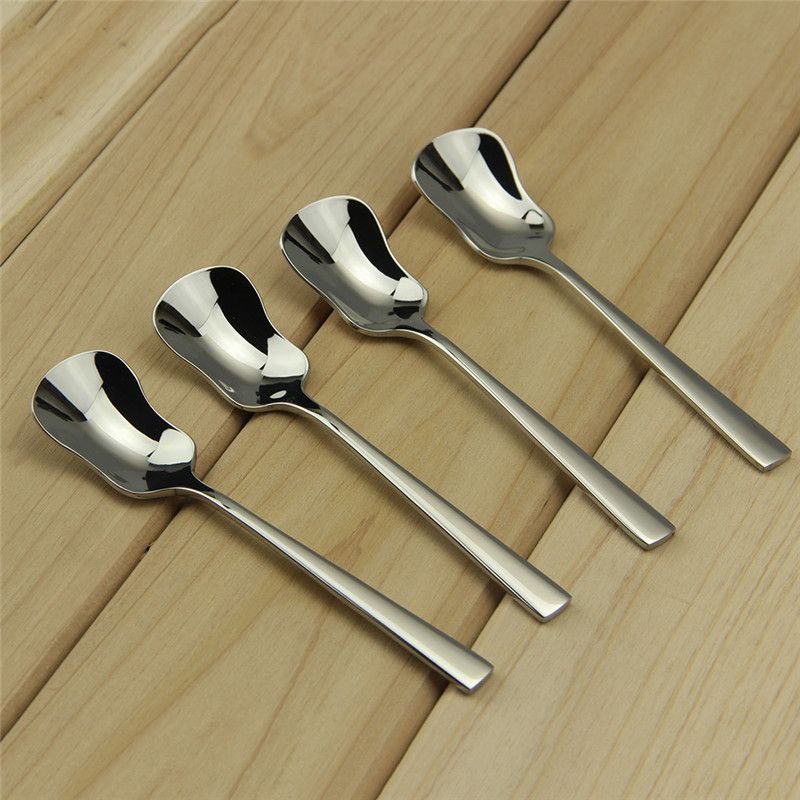 2017 Wholesale Stainless Steel Square Head Dessert Spoons Set Eco