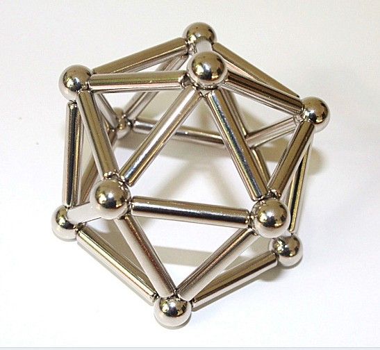 2018 Wholesale Puzzle Neodymium 36 Stripes Stick Rod+27 Steel Bead