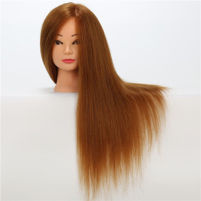 2017 Training Mannequin Heads Long Straight Hair Cosmetology Mannequin Heads Synthetic And