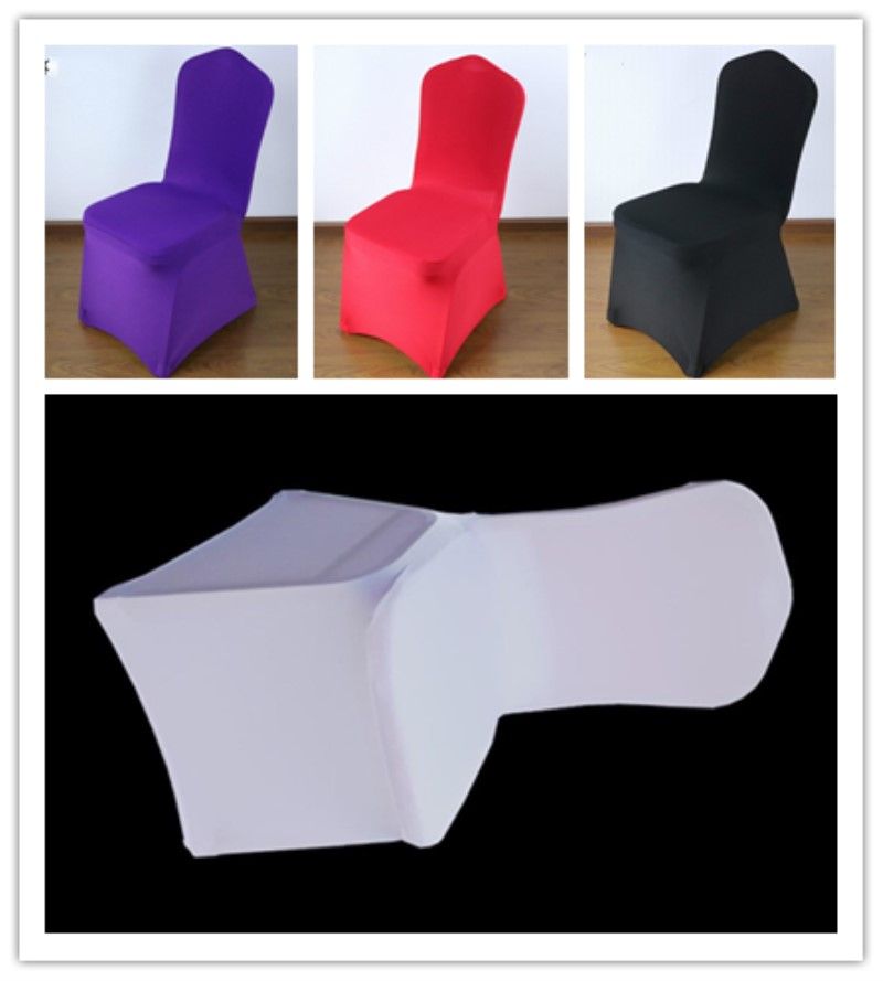 Universal White Stretch Spandex Chair Covers For Wedding Party Banquet