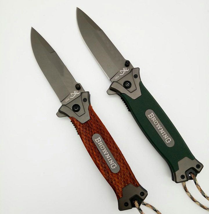 Browning 364 Titanium Tactical Folding Knife 5cr13mov 56hrc Wood Handle