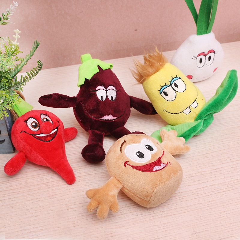 2017 Cute Mini Cartoon Plush Vegetable Toys Pp Cotton Plush Toys