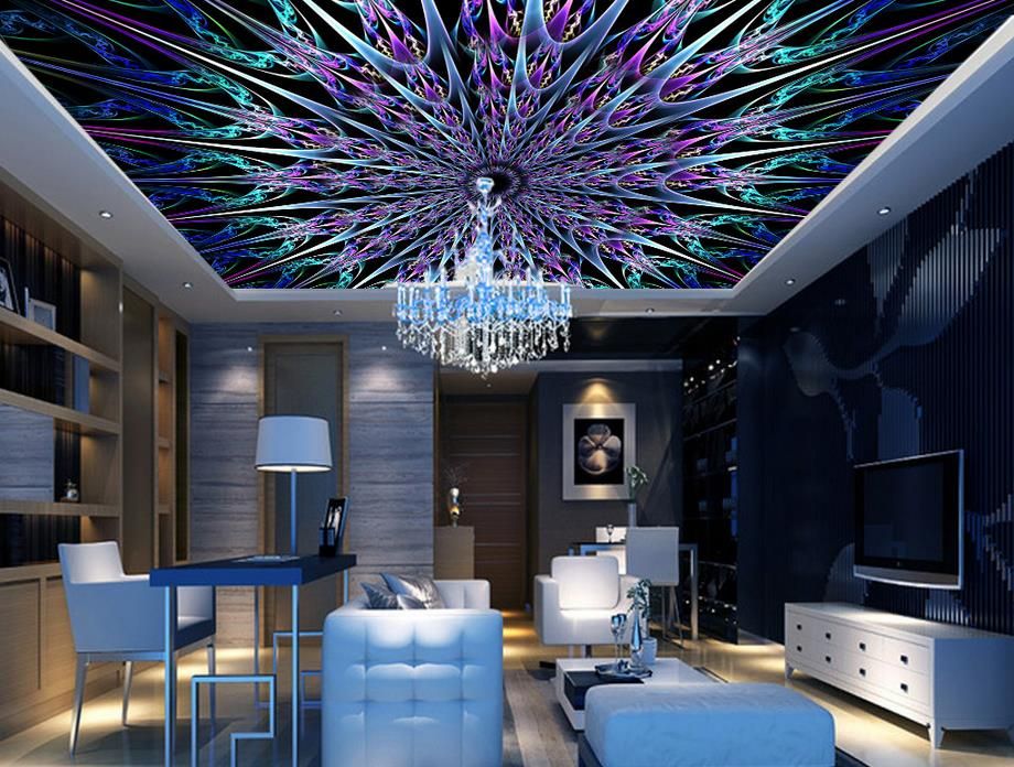 Custom 3d Wallpaper Ceiling Modern Fantastic Beauty Glare Art 3d