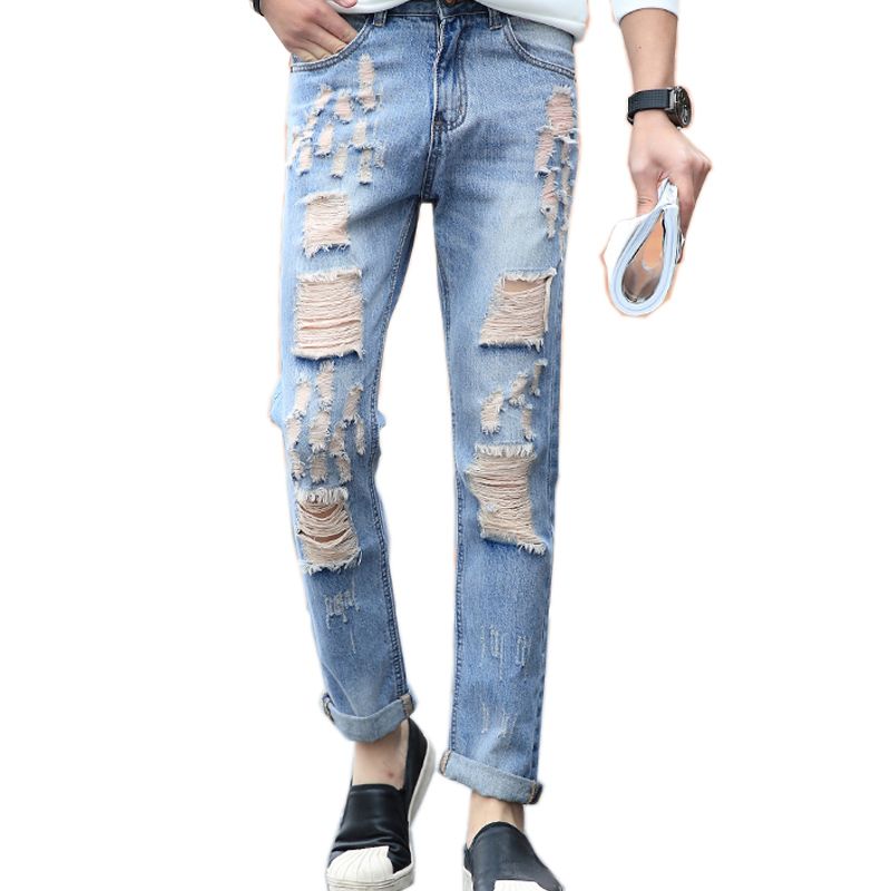 torn jeans men's style