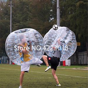 Livraison gratuite 1.0mm 100% TPU 1.5m pour adultes ballon de football gonflable à bulles pare-chocs boule à bulles gonflable boule de Zorb balles d'air ballon de football à bulles