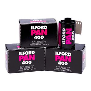 1-10 rollos de alta calidad para ILFord Pan 400 película en blanco y negro 135 35mm B W película negativa 36 exposición para cámara de película 240221