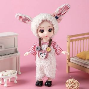 1/12 poupée BJD 16 cm avec vêtements et chaussures mobiles 13 articulations modèle de mode mignon fille cadeau d'anniversaire jouets 231228