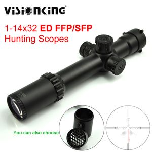 1-14x32 FFP Chasse Riflescope SFP ED Optic Sight Télescopique Rouge Illuminé Chasse Lunettes Scopes Rifle Scope Sniper Airsoft Telescopic Scope Sight