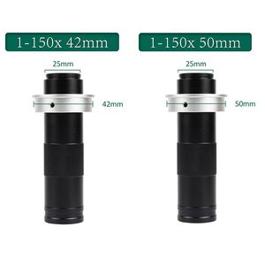 1-150x Réglable C Mont Lens HDMI USB Digital Video Microscope Camera 48/38 / 13MP Facultatif pour réparer les images de capture d'agrandissement