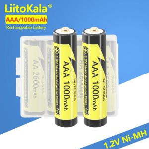 Liitokala NI-10 / AAA 1.2V 1000mAH NI-MH Batterie rechargeable pour les jouets de lampe de poche de l'appareil photo