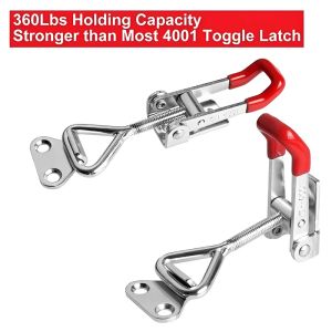 1/2/3/4pcs Boîte à outils réglable Case à outils en métal Pobine de verrouillage Catch Casque rapide Clamp Anti-slip Push Pull Toggle Blamp Wotils
