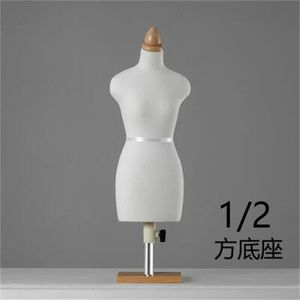 1/2 couture femme Art tissu Mannequin torse bois Bjd corps trépied support Mannequin bandoulière vêtements coupe peut épingler méchant E148