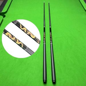 1/2 Split en fibre de carbone Piscine Cue Cuets Chinese Royal House Home Style Golden Dragon Pattern Dragon Designs Billard Cue Stick 240402