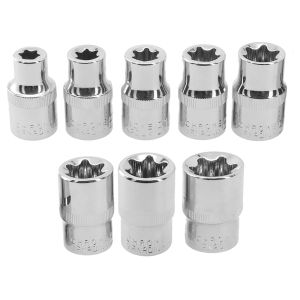 1/2 Torx E Type Sockets Tournevis E10 E12 E14 E16 E18 E20 E22 E24 pour la tête à cliquet Post Post Bent Rod Conducteur Rejoignez des outils à main