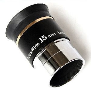 Oculaire Ultra large de 15mm pour télescopes, 1.25 pouces, 66 degrés, livraison gratuite