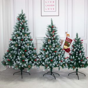 Livraison DHL 1,2 M 1,5 M 1,8 M 2,1 M 2,4 M Sapin de Noël artificiel, pin de Noël non éclairé avec 1200 pointes de branches en PVC, support en métal pliable pour Noël d'intérieur pour fête en magasin à domicile