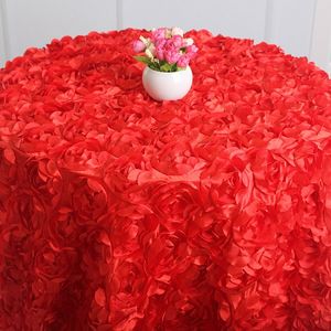 Décorations de mariage 1,2 m de diamètre blush rose 3d fleurs roses Tip de table pour décorations de fête nappe ronde