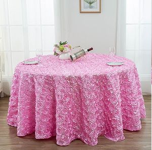 Décorations de mariage 1,2 m de diamètre blush rose 3d rose fleurs nage pour la nappe de gâteau de fête