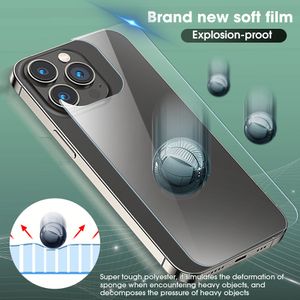 Film arrière en verre trempé 1/2pcs pour iPhone 14 Pro Max 9H Protecteur de téléphone anti-rayures transparent pour Apple iPhone14 Plus